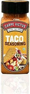 Carpe Victus Taco Seasoning Powder Mix, Seasonings for Tacos, Wraps, Popcorn, Frankie, Fries, Fine Taste & Unique Flavor, Multipurpose Mexican Seasoning Powders, Spice Blend, 100 gms