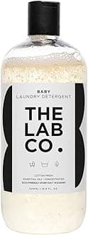 Baby Wash Liquid Laundry Detergent for washing machines and hand washing. Fresh cotton fragrance. Plant Based. Non-Bio. 500ml size for up to 32 washes.