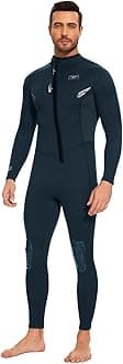 Seaskin Wetsuits for Mens Womens 2mm Front Zip Full Body Diving Suits