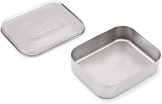 20800 No Partitions Kids Bento Box Lunch Snack Container, Stainless Steel, Silver