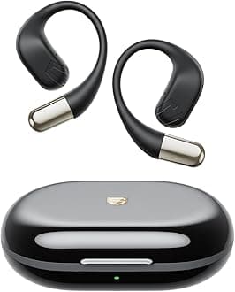 SoundPEATS Chasers Open Ear Headphones, Bluetooth 5.4 Wireless Earphones with LDAC, Earbuds with Earhooks, Dual-Mic Noise Cancellation for Clear Call, Multi-Point Connection, IPX5, 35H, APP Control