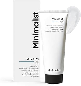 Minimalist Dehydrated Skin Moisturizer with 10% Vitamin B5 for Oily & Acne-Prone Skin | Oil-Free Hydration & Lightweight Gel Formula for Damaged Barrier Repair | Fast-Absorbing & Non-Sticky Lightweight Winter Cream For Women & Men| 50 grams
