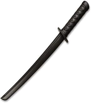 Training Sword, Black Polypropylene Samurai Style Handle-Sparring Practice Equipment