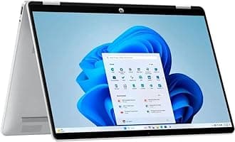 HP OmniBook 5 Flip 2-in-1 Business Laptop, 2025, 14" 1920x1200 Touch, Intel-10 Core 7 150U, 16GB LPDDR5, 4TB SSD, Win11 Home, Backlit KB, Wi-Fi 6E, BT 5.3, 5MP + IR Camera, Glacier Silver