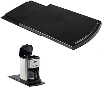 HauSun Handy Sliding Tray Sliding Tray Mat for Coffee Maker,Kitchen Appliance Moving Caddy,Countertop Stoage for Air Fryer, Blender, Stand Mixer,Food Processors,1 Set
