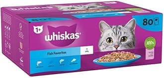 1+ Fish Favourites Adult Wet Cat Food Pouches in Jelly 80 × 85g Pouches (1+ Fish Favourites)