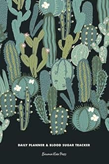 Daily Planner & Diabetes Blood Sugar Tracker Journal: 90-Day Glucose Tracking Logbook with Mood Tracker, Water & Food Log, and Hourly Schedule