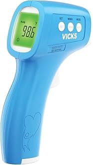 Non-Contact Infrared Thermometer for Forehead, Food and Bath – Touchless Thermometer for Adults, Babies, Toddlers and Kids – Fast, Reliable, and Clinically Proven Accuracy