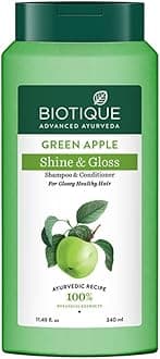 Bio Green Apple Fresh Daily Purifying Shampoo And Conditioner For Oily Scalp And Hair, 340Ml, Multi