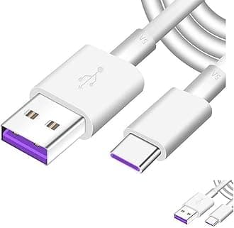 5A Supercharge Cable Replacement for Huawei P30 P20 Pro Super Charging USB Type C Cable, 3.3FT Super Fast Charge Type-C Cable for Huawei P20 Pro, Mate 20 Pro, Mate 10 Pro, P10 Plus, Mate 20 (2 Packs)