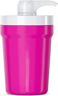 PumpCup Portable Hand Sanitizer Dispenser for Car Cup Holders (Solid Pink)