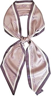 Silk Head Scarf for Hair Fashion Headwrap for Women Lightweight Neck Tie