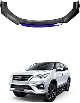 Universal Front Bumper Lip Kit, Car Front Bumper Spoiler Splitter Body Kit Side Skirt Front Bumper Protector Guard Scratch-Resistant fits Compatible with Fortuner