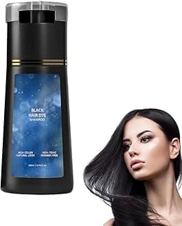 Hair Dye Shampoo, Hair Color Dye Shampoo Suitable for Women & Men (Black)