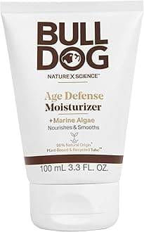 Bulldog Mens Skincare and Grooming Age Defense Moisturizer, 3.3 Ounce (100ml)