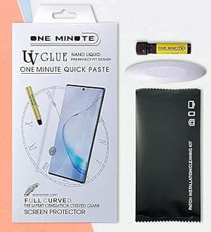 Crixus® Tempered Glass for Samsung Galaxy S22 Ultra Fully curved edge to edge UV screen protector (One Minute Quick Fix)