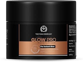 Glow Pro Non-Sticky Daily Moisturizer for Face | Moisturizes, Hydrates with Glutathione, Vitamin E & Cocoa Butter | Face Moisturizer Cream for Man - 50 gm