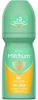MitchumWomen 48HR Protection Roll-On Deodorant & Antiperspirant (100ml) Pure Fresh, Dermatologist Tested