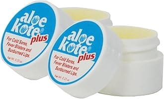 ALOE UP Kote Plus Medicated Lip Balm - .50 Oz. Jar - With Natural Moisturizing Oils and Hydrating Vera Gel - Alcohol-Free - Menthol, Phenol, and Camphor- Assorted Lip Care Pack - 2 pack