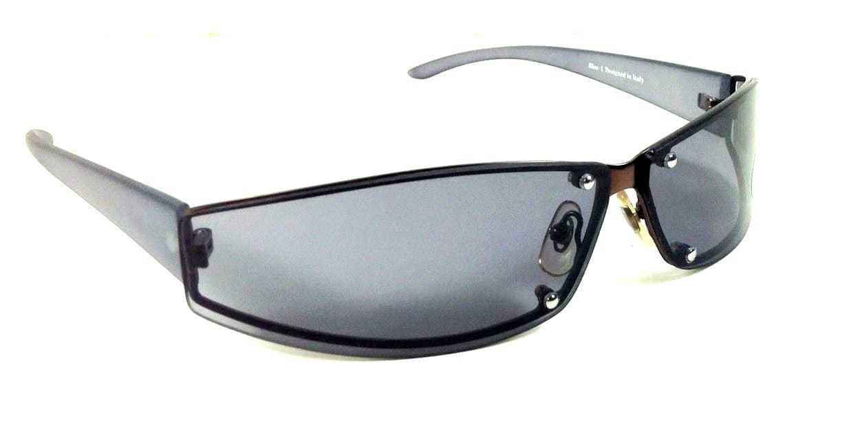 Slim Bronze Wrap Around Aviator Sunglasses