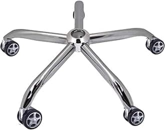 PP Chair Revolving Chair Steel Chrome (Spider) Base with Twin Caster (Alloy 100% Nylon) Wheel Base Heavy Duty