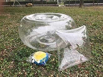 Transparent Large Round Inflatable Stool, Outdoor Travel Portable Inflatable Small Sofa Car Mounted Pedal Chair, Transparent Chair Cushion