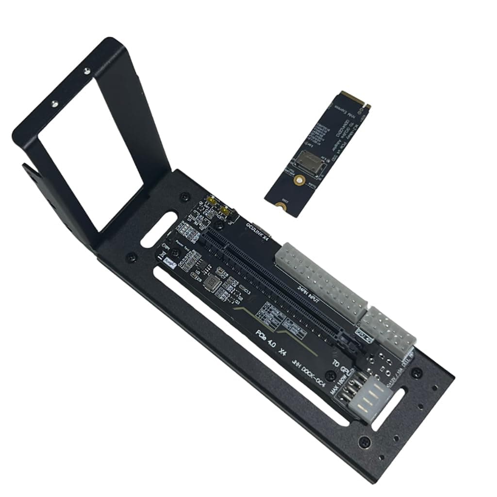 M.2 M-Key to PCIE 4.0X4 External Graphics Card Stand Bracket Compatible with Oculink/M.2 NVMe Laptop eGPU?GDP Handhelds (Dock-OC4)