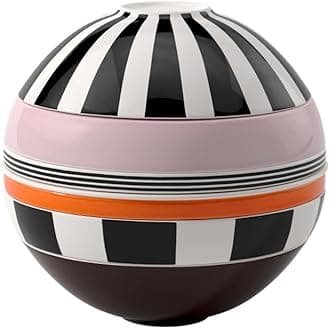 Iconic Collection La Boule Memphis, 7-Piece Dinnerware Set for 2, Premium Porcelain, Made in Germany, Dishwasher Safe, 9.5 x 9 in, Colorful