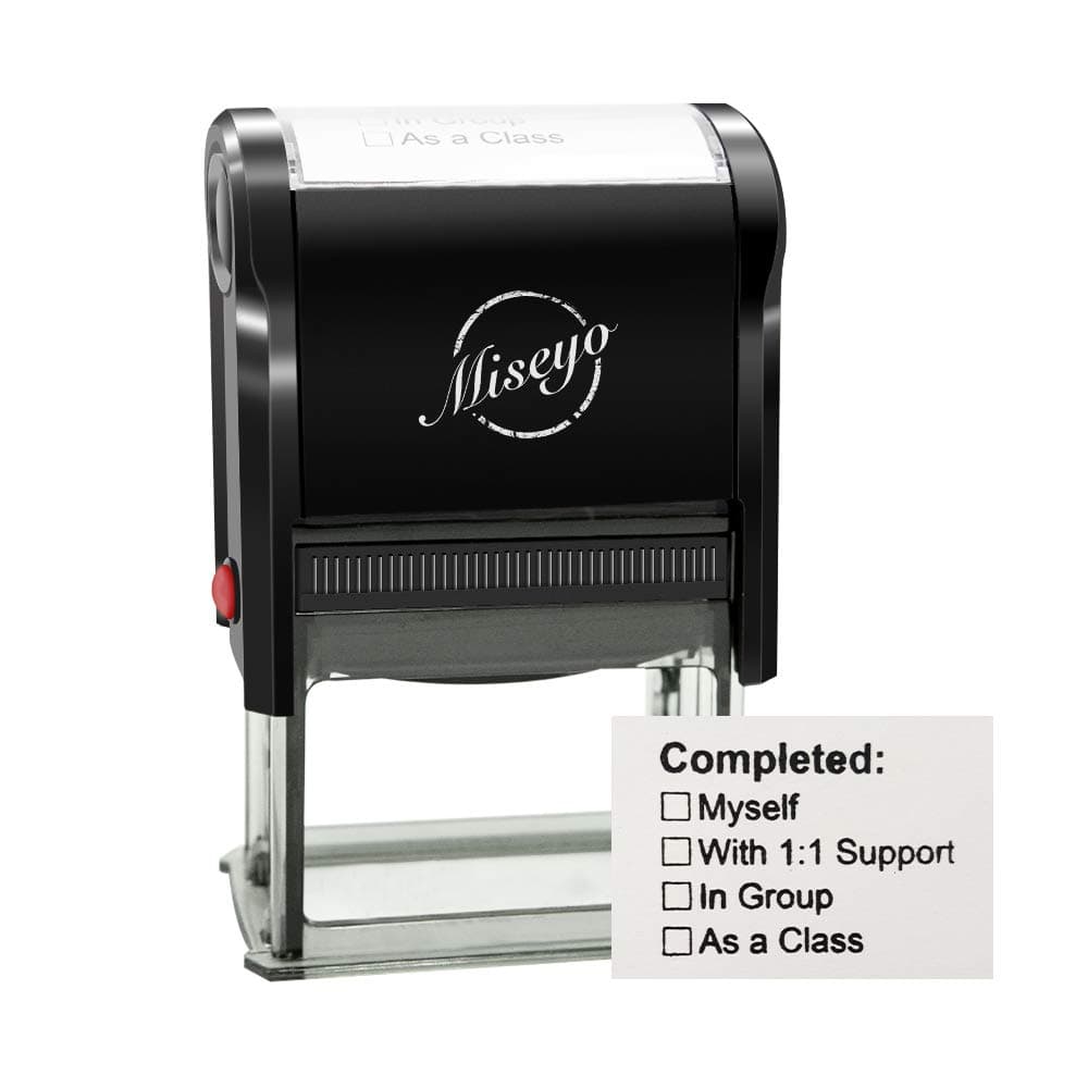 Completed - Self Inking Teacher Stamp - Black Ink