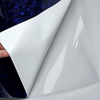 Forged Carbon Fiber Gloss Blue Vinyl Wrap Sticker Free Bubble Air Release DIY Decal Car Auto Vehicle Morotcycle Self Adhesive (2.5cm x 900cm)