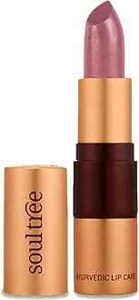 Ayurvedic Lipstick - Massive Mauve 605, 4gm | Creamy Texture | Enriched with Organic Ghee & Almond Oil | Moistured & Nourished Lips | 4gm