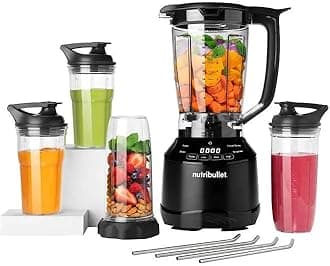 Digital Smart Touch Combo with Single-Serve Cups 1500 Watt Large Capacity Blender