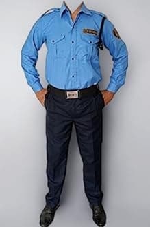 REGALIA Men's Security Guard Uniform (Shirt & Trouser/Pant) with Complete Accessories Set & Labels, EACH