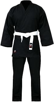 G4 VISIONG4 Karate Suit GI Aikido Training Adult Student Uniform Set Free Belt Black White