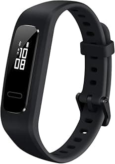 HUAWEI Band 3e Smart Fitness Activity Tracker, Dual Wrist & Footwear Mode, 5ATM Water Resistance for Swim, Professional Running Guidance, Black, One Size