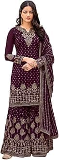 Heni Fashion Indian/Pakisatni Party/Wedding Wear Readymade Sharara Salwar Kameez/Salwar Suit for Women