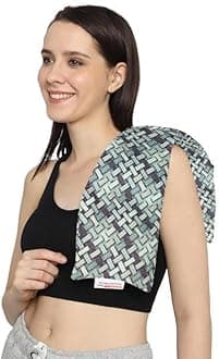 Oscar Home Microwavable Heating Pad for Menstrual Pain Relief, Moist Heat for Cramps, Muscles, Joints, Back, Neck and Shoulders, Heat Compress Pillow, Hot and Cold Therapy (Design 1)