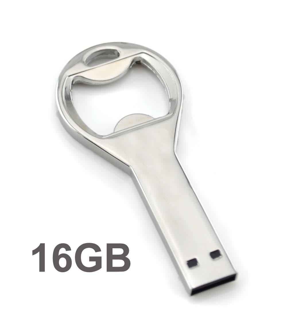 16GB Big Key Shaped USB Flash Drive (Silver)