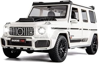 Mercedes Brabus 700 Benz AMG G63 Model Car G-Wagon 1:32 Exclusive Alloy Metal Pull Back Die-cast Car Metal Pullback Toy car with Openable Doors & Light Music【Colors as Per Stock】