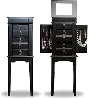 Hives and Honey Kennedy Jewelry Armoire, Black