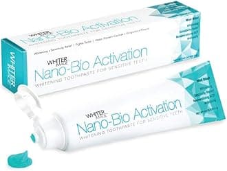 Nano Bio Spotless White Teeth Whitening Toothpaste to Fight Deep-Seated Cavities and Eliminate Plaque Build-Up + Strengthen Enamel, 140G