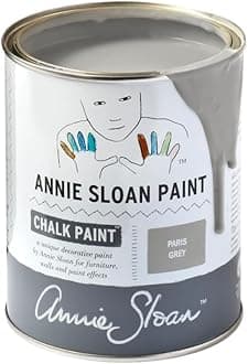 Annie Sloan Chalk Paint® (Paris Grey, 1 Litre/33.8 Fl Oz) a unique decorative paint for furniture, cabinets and home décor with no sanding or priming