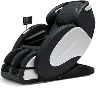 ZKHD 220V Zero-Gravity Space Capsule Massage Chair, SL Guide Rail Electric Manipulator Vibration, Full-Body Multifunctional 4D Deep Massage, Repel Fatigue,Black