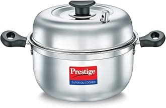 Prestige Stainless Steel Super Idli Cooker 4 Plates - Gas and Induction Compatible