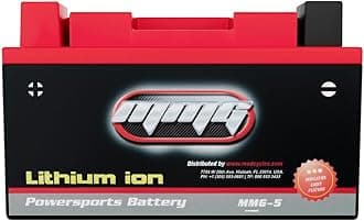 MMG Lithium Ion Motorcycle Battery YTX12-BS Sealed Factory Activated, Compatible with Kawasaki Suzuki Triumph Yamaha (MMG5)