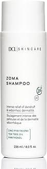 DCL Skincare Zoma Dandruff Control Shampoo with Zinc Pyrithione for Dry, Flake-Prone Scalp, 8 fl oz