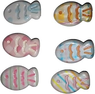 6 Pcs Small Fish Hair Clip, Colorful Fish Design, Cute & Fun Mini Hair Accessories for Women Girls (Color clip)
