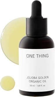 ONE THING Jojoba Golden Organic Oil, 1.01 fl oz | Moisturizing Natural Oil for Face, Body, Hair, Nails, Dry Skin | Cold Pressed, Unrefined | Korean Skincare