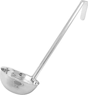 One Piece Stainless Steel Ladle, 12 Ounce, 12.75"