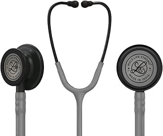 Classico lll Zed Black Finished Dual Side Stethoscope For Doctors/Nurse Acoustic Stethoscope (Grey)